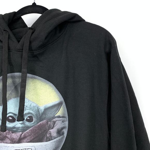 Star Wars The Child Pullover Hoodie Sweatshirt Unisex Size Medium Black NEW - Picture 3 of 8